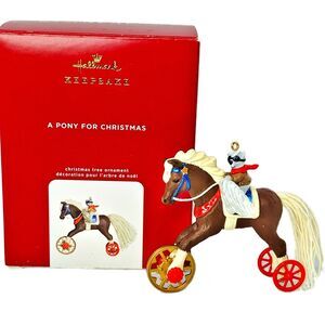 Hallmark Keepsake A Pony for Christmas‎ Ornament Horse 2020 - Box Included